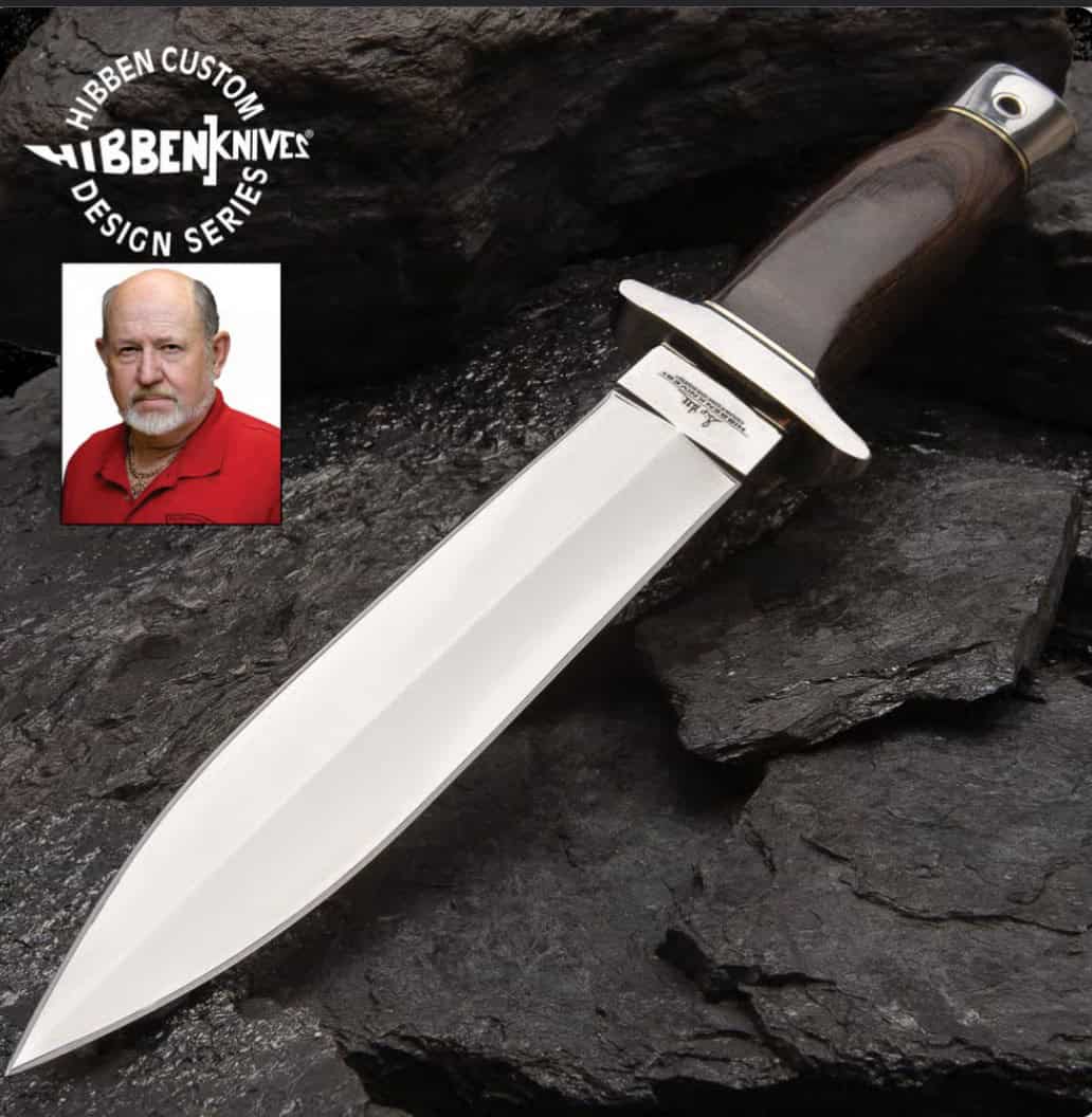 Double Edge Boot Knife by Gil Hibben, fixed blade, tactical and collectible.