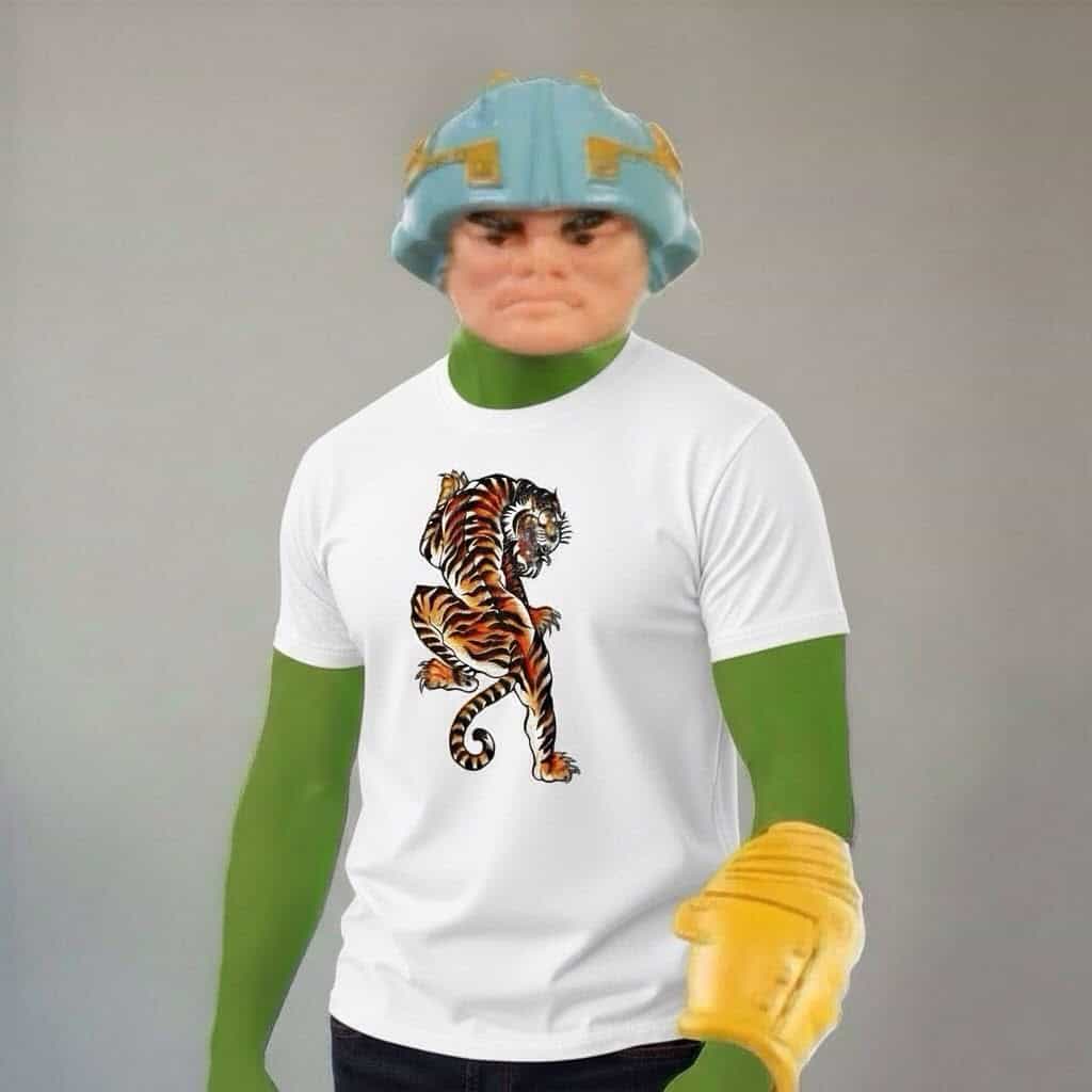 Detailed action figure of a panther with a helmet and gloves, perfect for collectors and fans of wil.