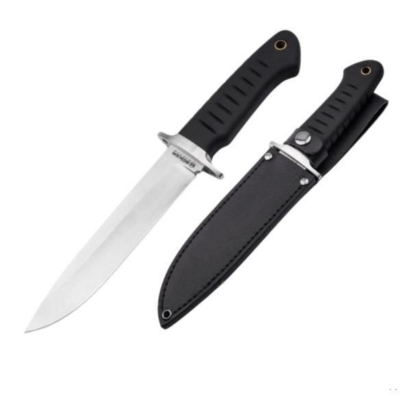 BOKER MAGNUM SLEDGEDOG FIXED BLADE KNIFE WITH LEATHER SHEATH 02RY004