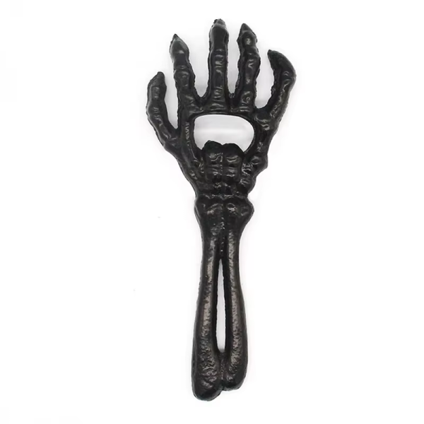 7.2'' CAST IRON SKELETON HAND BOTTLE OPENER