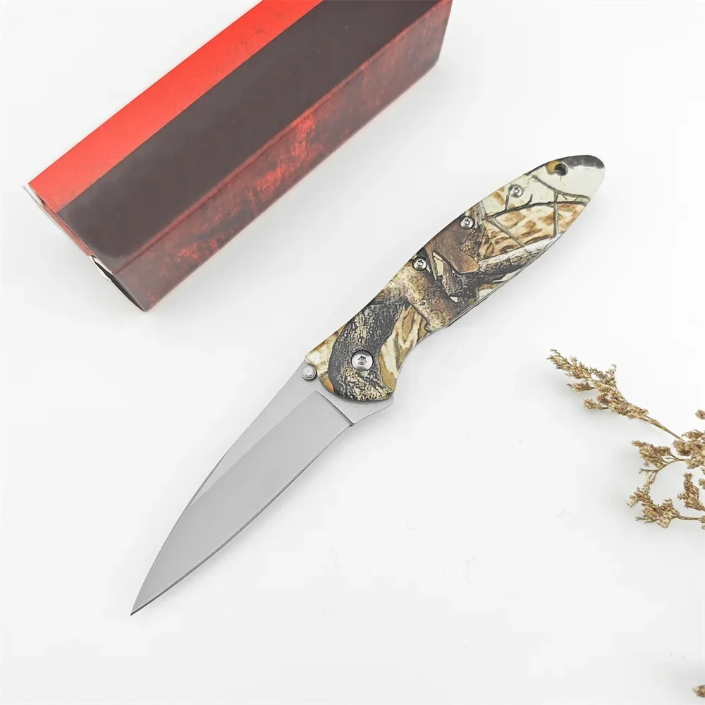 14C28N BLADE, 410 STAINLESS STEEL HANDLE EDC KNIFE 1660 - Image 3